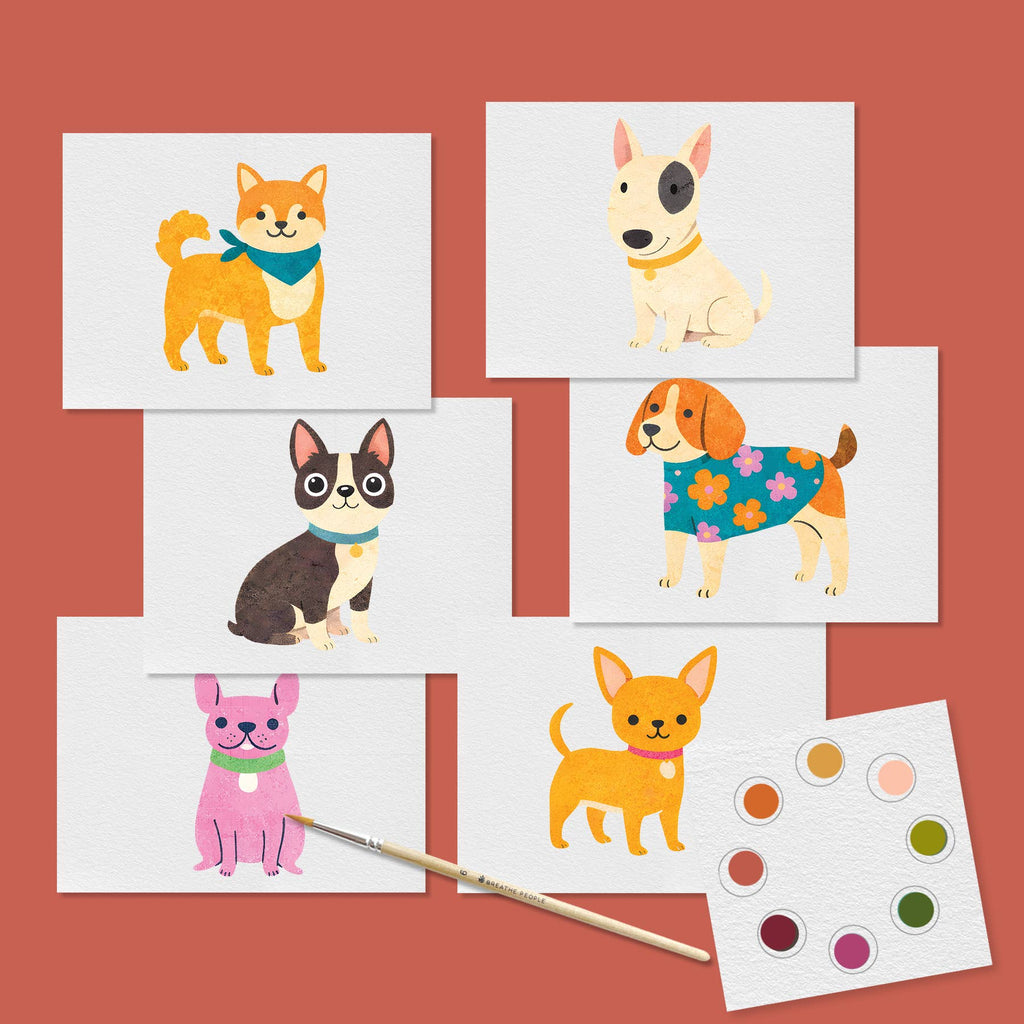 Kids Art Print Postcard Watercolor Kit All in One Beginner