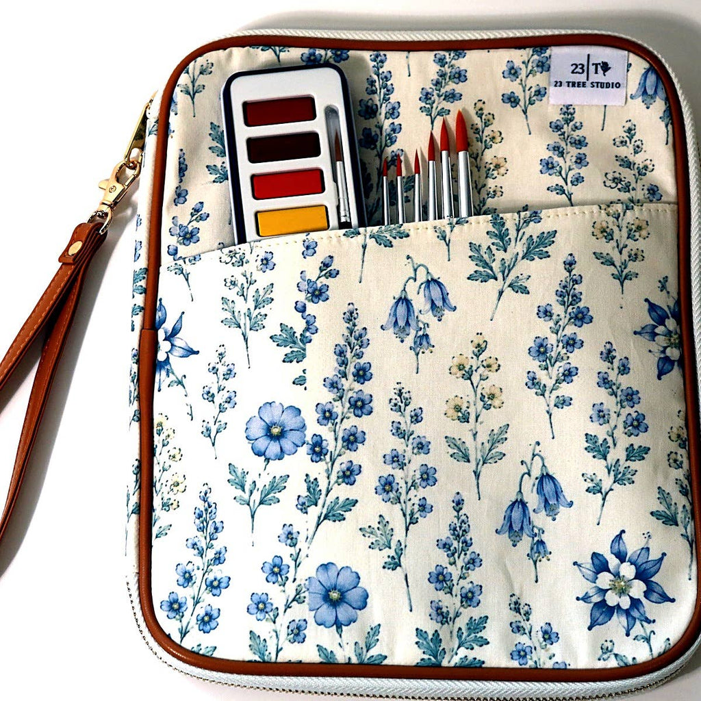 Juliette Wildflower watercolor clutch — Colorado wildflower print