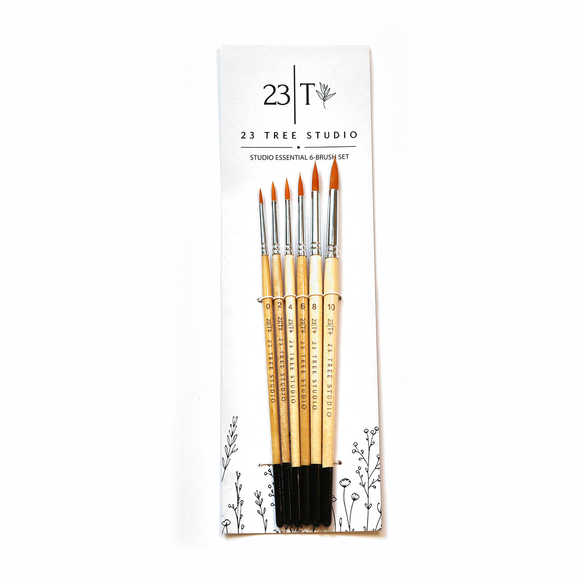 Studio Essential 6-Piece Round Watercolor Brush Set