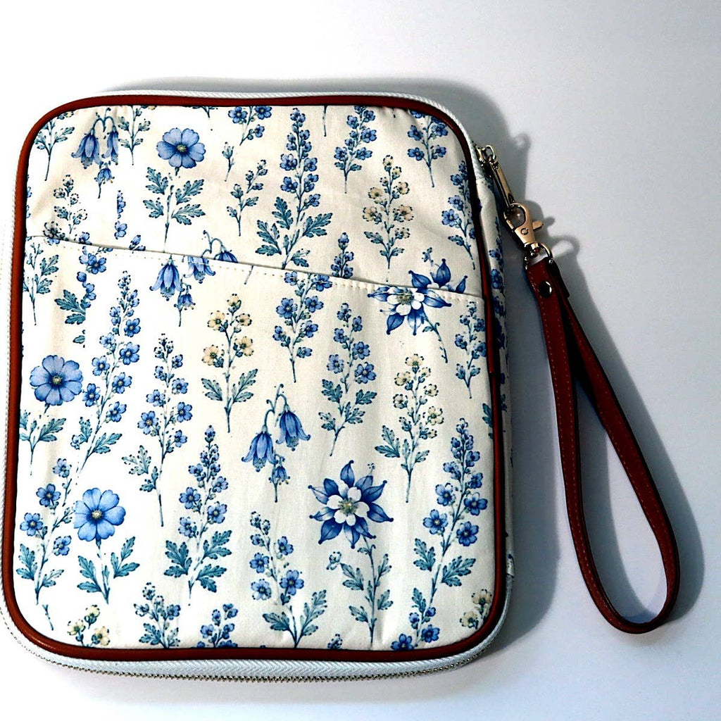 Wildflower clutch — front with gold hardware