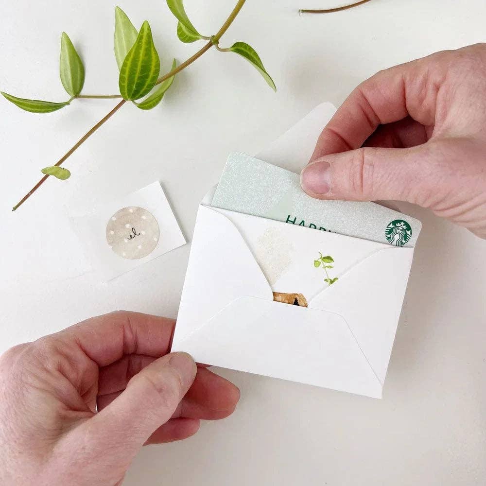 Watercolor paint palette mini enclosure notecard