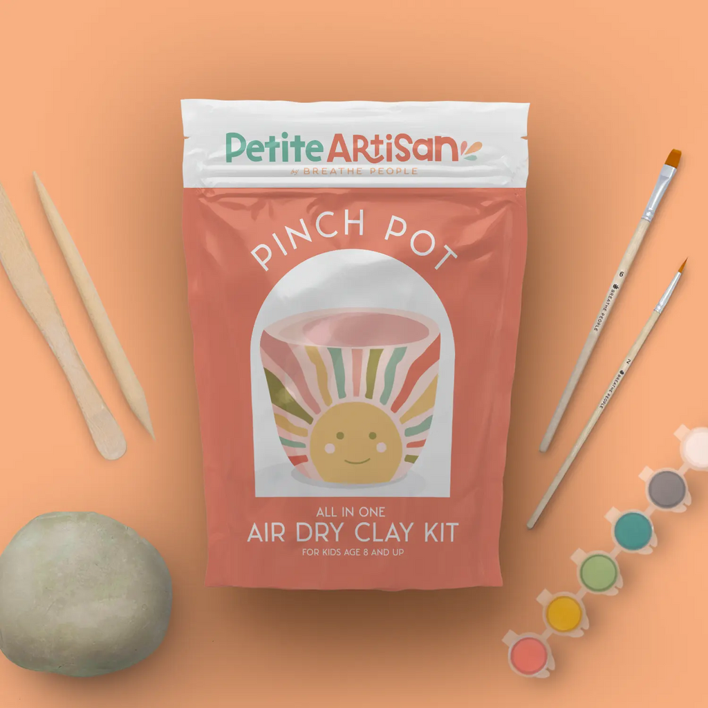 Kids Air Dry Clay Kit All in One Pottery Kit- Pinch Pot