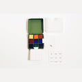 Kaden 9-color watercolor palette with water container