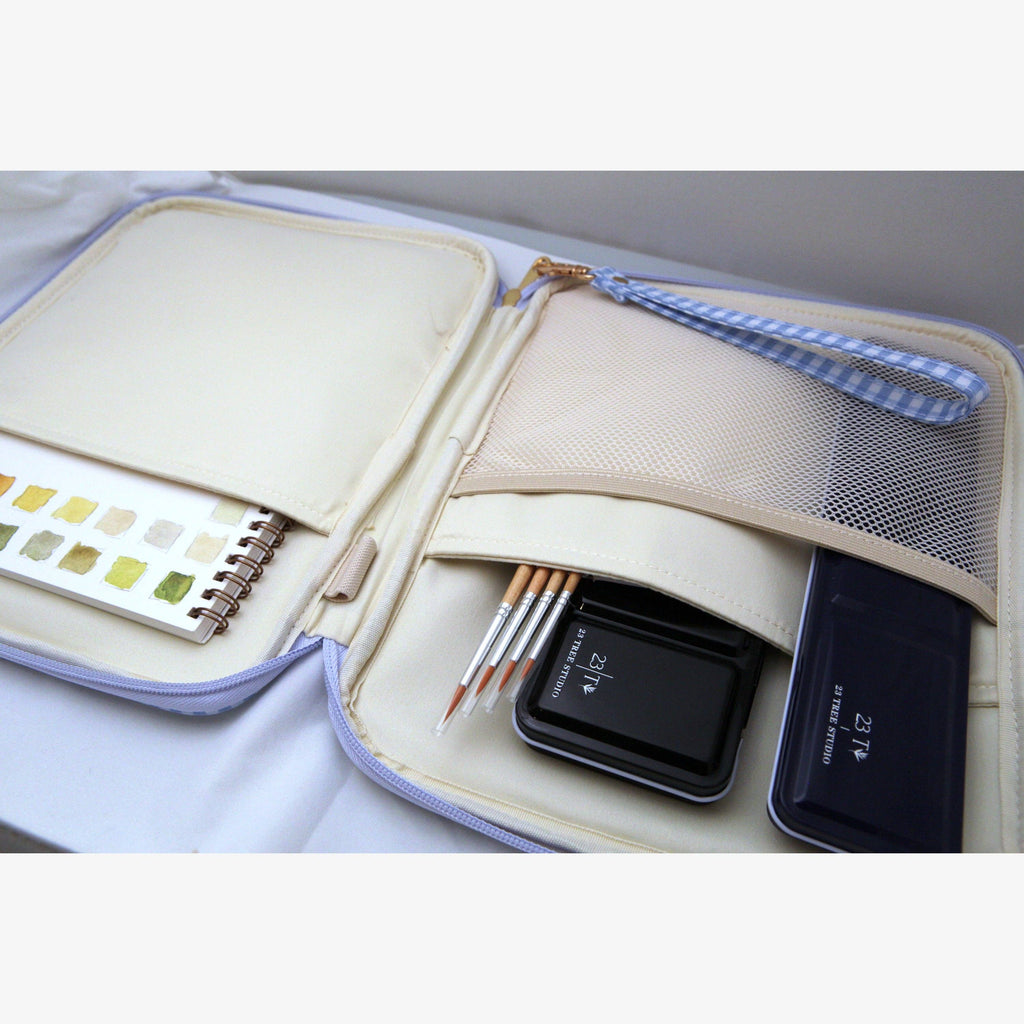 Juliette clutch — with watercolor supplies