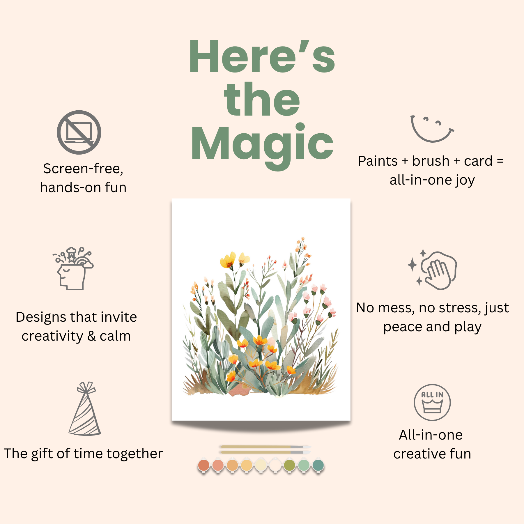 All-In-One Spring Bird Watercolor Paint Set